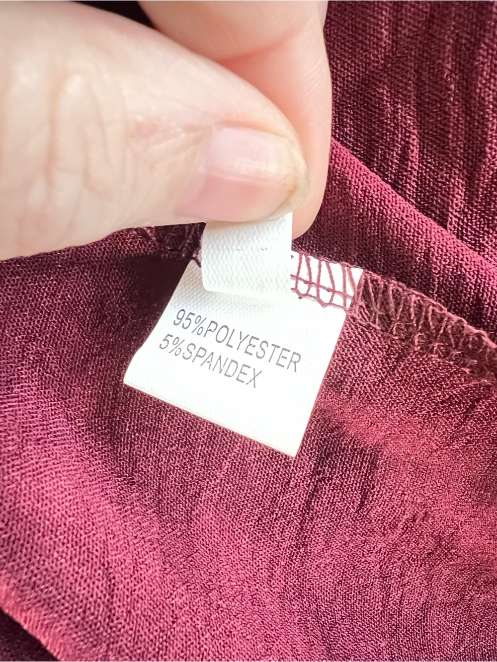 Burgundy Maroon Wrap Maxi Dress with Pockets XL - Picture 11 of 13